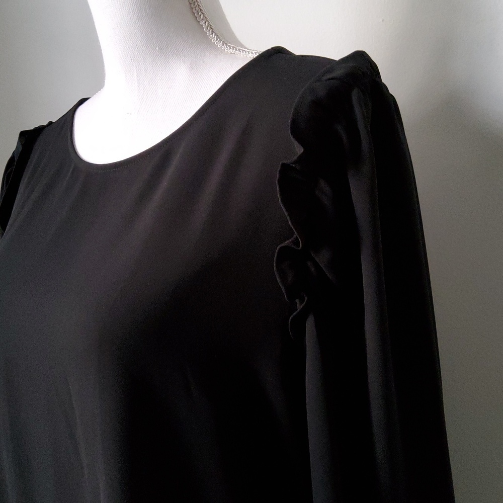 LOFT Ruffle Sleeve Blouse - Picture 3 of 6